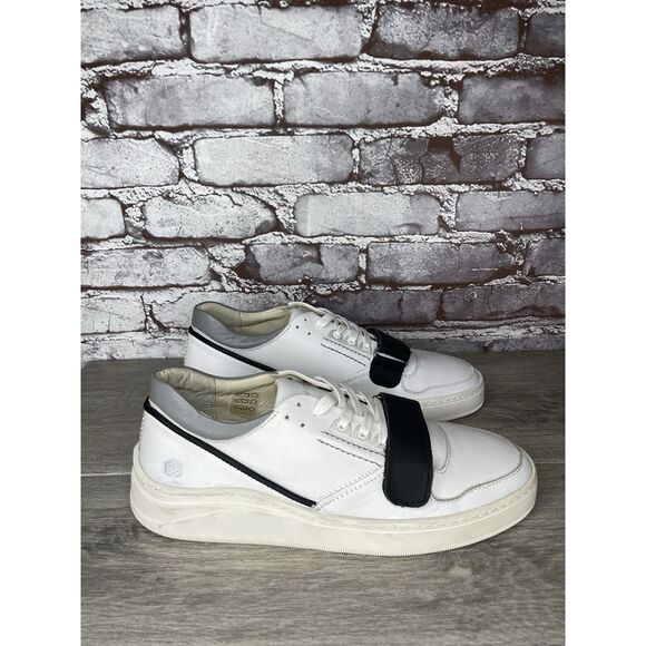 Gamma 4 True Alma Mater White Leather Strap Lace Up Shoes Men Sz 40EU/7M US W9.5 main image 11